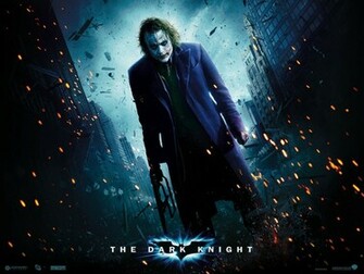 Heath Ledger As The Joker Gotham City Wallpaper