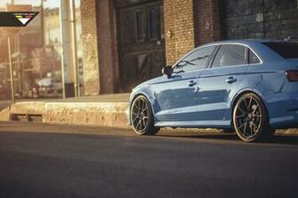 Sky Blue Audi S3 Sedan On Vorsteiner V Ff Wheels In Car Girl