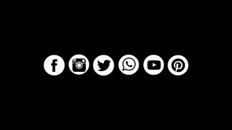 Social Media Icon Banner Wallpaper