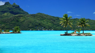 Tropical Island Background Wallpaper