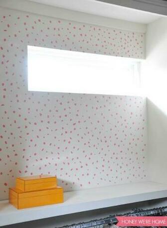 We Re Home Painted Closet Walls Diy Thibaut Tanzania Wallpaper