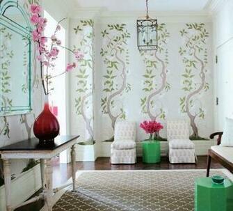 Chinoiserie Wallpaper The Orchard Statement Patterns Shabby Chic