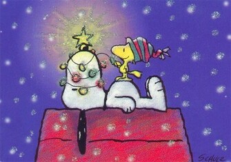 Christmas Background Snoopy