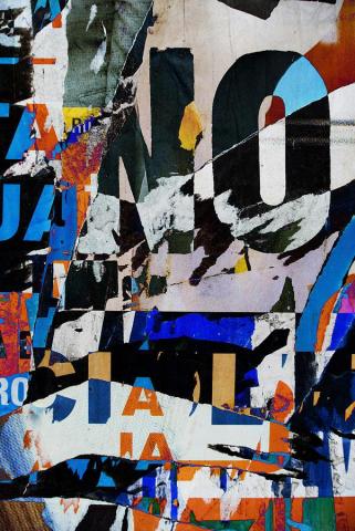Background Random Digital Collage Or Typography Design Wallpaper