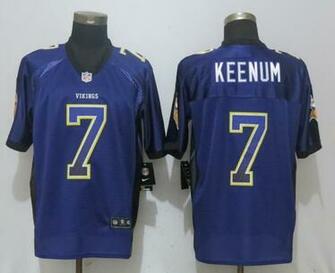 New Nike Vikings Case Keenum Purple Drift Fashion Elite
