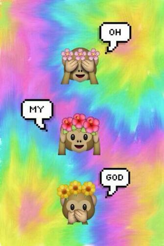 Popular Tags For This Image Include Emoji Monkey Wallpaper And Omg