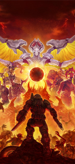 Doom Eternal 5k iPhone X Wallpaper