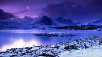 Wallpaper Winter Mountain Lake Html