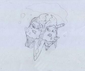 Sketch Anna And Elsa Vanilluxe Tf By Nadmh
