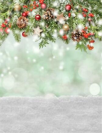 Christmas Background Vinyl Photography Backdrops Green Pine