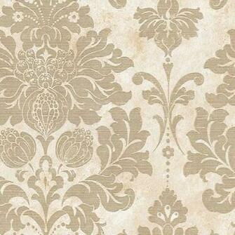 Large Damask In Gold And Beige Md29414 Traditional Wallpaper