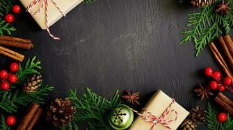 Wallpaper Christmas Present Conifer Cone Template