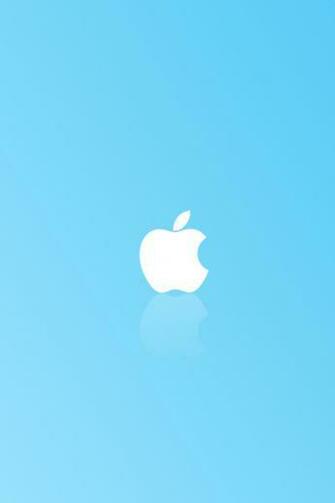 Apple Simple Blue Simply Beautiful iPhone Wallpaper