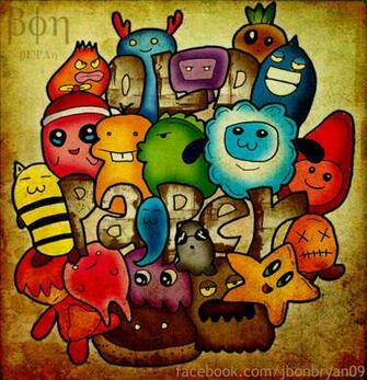 Doodle Art Old Paper By Bon09 Digital Drawings Paintings Abstract