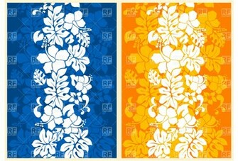 Hawaiian Floral Seamless Background With Hibiscus Background
