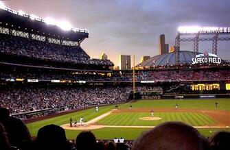The From Our Seats At Safeco Field Dusk During Opener