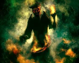 Fire Wizard Fantasy Monsters Wallpaper Image
