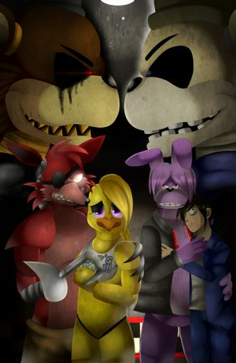 Foxy X Chica Comic Cover By Shinyhunterf