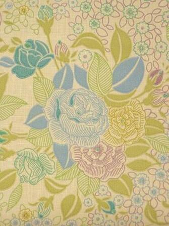 With Floral Print Design Wallpaper Retro Coloroll