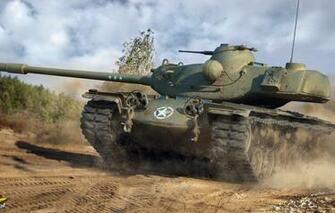 Wallpaper Road Dust Tank Armor American Heavy T110e5 World