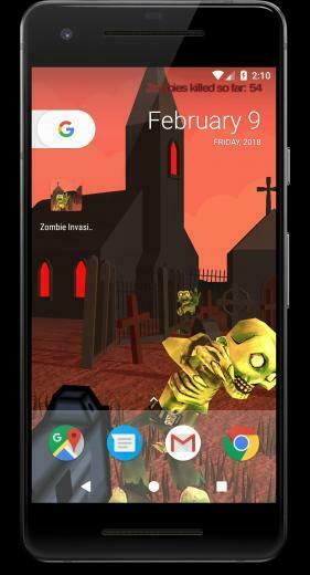 Zombie Invasion Interactive Live Wallpaper For Android
