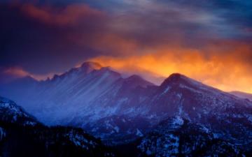 Nature Landscape Mountain Sunset Rocky National Park