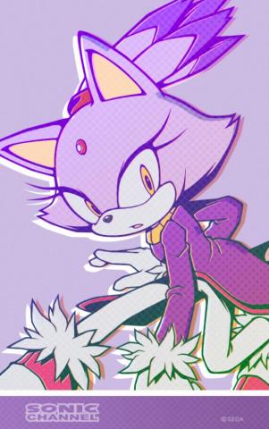 Blaze The Cat Fires Up November With New Sonic Channel Wallpaper
