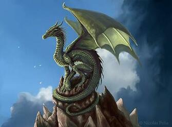 Green Dragon High Resolution Wallpaper