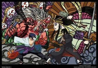 Itachi Vs Sasuke Wallpaper