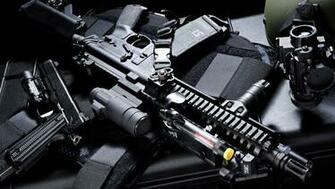 Police Submachine Wallpaper HD Desktop