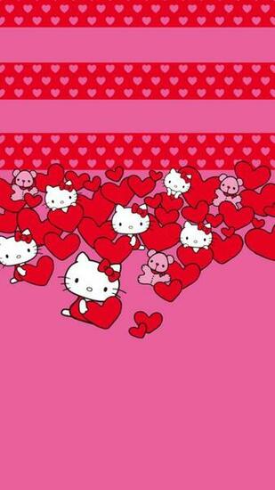 Hello Kitty Hearts Samsung Wallpaper Galaxy S5