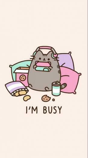 Pusheen Pusheencat Cat Kitten Cute Adorable Imbusy Busy