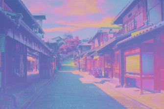 Blue Anime Aesthetic Desktop Wallpaper