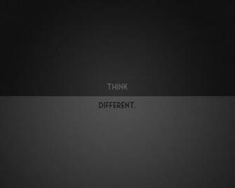 Minimalistic Think Different Desktop Pc And Mac Wallpaper