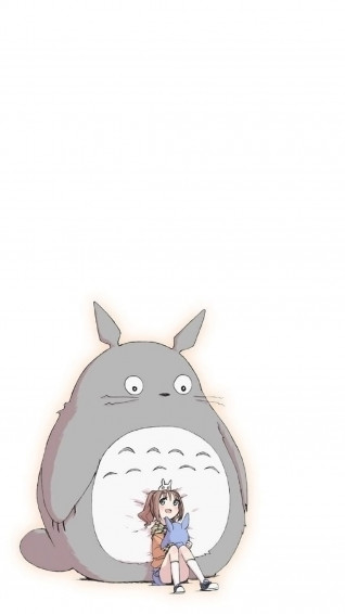 Totoro iPhone Wallpaper Top Background