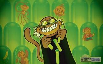 Scientists Monkeys Thinkgeek Mad High Quality Wallpaper