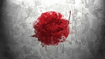 Japan Flag Art Wallpaper High Quality