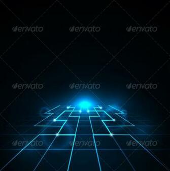 Perspective Network Design Background Decorative
