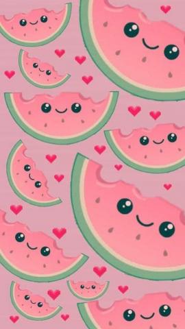 Cute Wallpaper Kawaii Watermelon For Android Apk