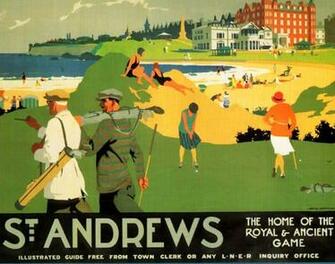 St Andrews Golf Vintage Sports Posters