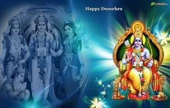 Wallpaper Hindu Dussehra4 Blue Teal And Yellow