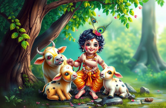 Natkhat Krishna HD Wallpaper