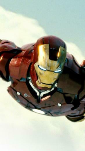 Iron Man Flying Clouds iPhone Wallpaper