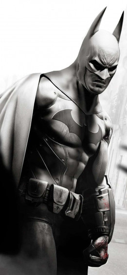 iPhone Xs Max Batman Arkham City Background Wallpaper