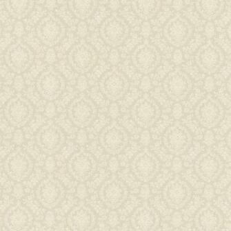Beige Damask Bella Brewster Wallpaper