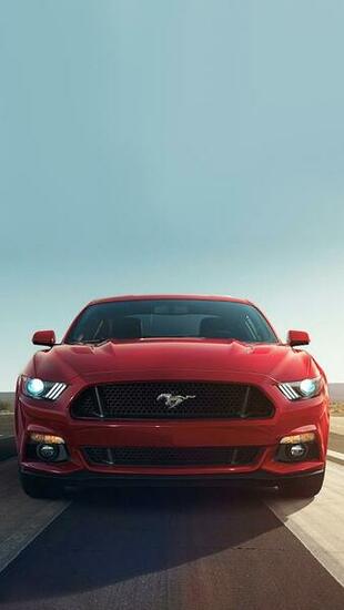 Red Mustang iPhone Wallpaper