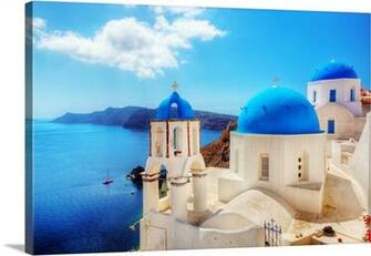 Oia Town On Santorini Island Greece Wall Art S Prints