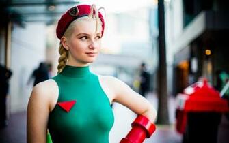 Street Fighter Cammy Blonde Cosplay Wallpaper