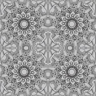 Medallion Removable Wallpaper Platinum Contemporary