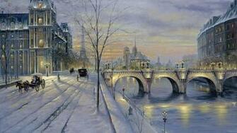 Winter Street Wallpaper High Definition Quality Widescreen